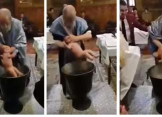 Un sacerdote pierde el control y agrede a un bebé durante un bautizo en Rumania