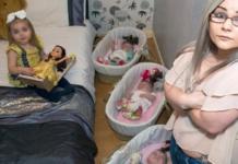 Una madre soltera es forzada a vivir con sus 4 bebés en una habitación mínima