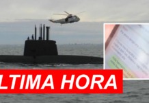 Salen a la luz reveladores mensajes que un tripulante del submarino le envió a su hermana