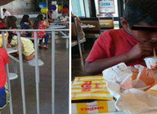 Un niño sin hogar fue expulsado de Burger King después de que una mujer lo invitara a comer