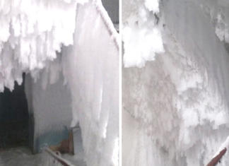 El frío es tan intenso en Siberia que las casas se congelan por dentro con hielo sólido