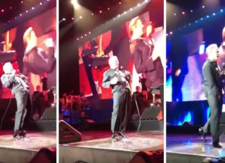 Luis Miguel no pudo ocultar su excitación y vivió un momento muy incómodo en el escenario