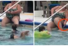 Una mujer se rasura las piernas en una piscina pública y conmociona a los presentes
