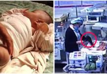 Un recién nacido pierde su pierna después de que una enfermera le quemara con un secador