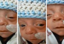 La madre de un bebé prematuro temía perderlo y con un gesto él le devolvió la esperanza