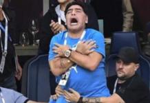 Diego Maradona «enloquece» con el gol de Messi y pudo acabar muy mal