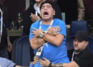 Diego Maradona «enloquece» con el gol de Messi y pudo acabar muy mal