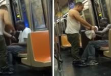 El gran gesto de un pasajero del metro con un hombre enfermo sin hogar se hace viral