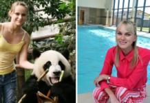 Acariciar a un oso panda durante unas vacaciones truncó su sueño de ser nadadora olímpica