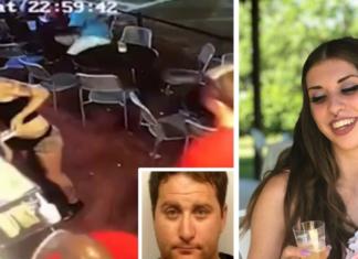 Un hombre le toca el trasero a una camarera y ella reacciona dándole su merecido