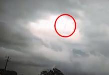 Graban impactantes escenas de “Dios» caminando entre las nubes