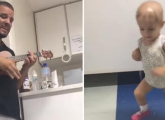 La emotiva reacción de una bebé de 17 meses ante el gesto de un doctor en el hospital