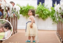 Una niña de 3 años fue la dama de honor de la joven que le salvó la vida
