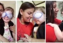 La reacción de una niña ciega al ver a su mamá por primera vez conmueve al mundo