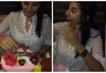 El relleno del pastel de cumpleaños que recibió esta joven provoca envidia en muchas personas