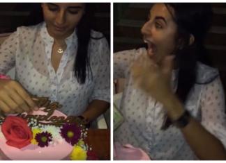 El relleno del pastel de cumpleaños que recibió esta joven provoca envidia en muchas personas