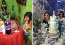 La niña que agradeció su humilde pastel de cumpleaños y se hizo viral tuvo una gran fiesta