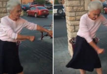 Una abuelita sorprende a todos al realizar a la perfección un conocido baile viral