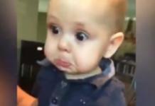 Una madre graba la reacción de su bebé cuando escucha un sonido y se hace viral