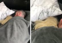 Graba el momento en el que encuentra a su esposo con una rubia en la cama