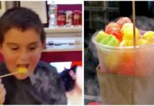 Johnny casi pierde la vida después de que su mamá le dejara probar una golosina de moda