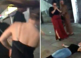 Una joven se desploma en plena calle tras ser golpeada 2 veces por un chico