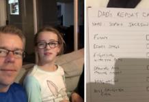 Un padre crea un nuevo boletín para su hija autista que recibió las peores calificaciones