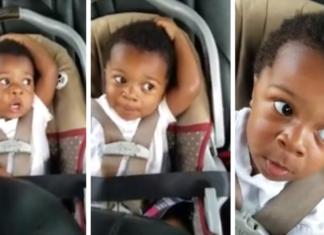 Graba a su bebé cantando su canción favorita en el auto y se hace viral