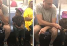 El emotivo gesto de un pasajero del metro que le entregó su teléfono móvil un niño
