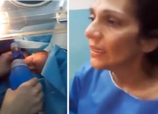 Desgarrador llamado de auxilio de una obstetra que intenta salvar la vida a un recién nacido