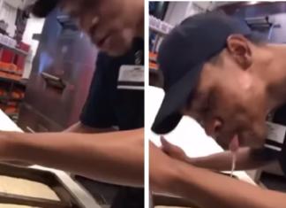 Capturan al empleado de un restaurante escupiendo la comida de los clientes