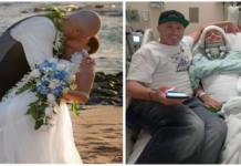 La luna de miel de sus sueños acaba en tragedia después de que una ola la dejara paralizada