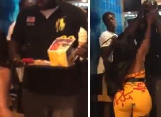 Impactante reacción de una mujer en McDonald’s que enloquece cuando ve lo que su novio ordenó