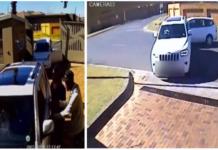 Una valiente mujer embiste con su vehículo a secuestradores armados por proteger a su hija