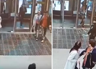 Una joven caminaba viendo su teléfono móvil y causa un terrible accidente en el metro