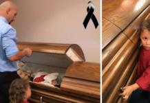 Comparte las desgarradoras fotos del funeral de su esposa y su bebé para pedir justicia