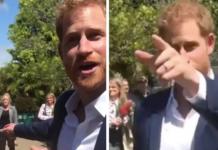 El príncipe Harry se enfrenta a un hombre que le hizo un regalo a Meghan