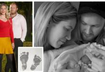 Publican fotografías acunando a su bebé que nació sin vida tras 12 horas de trabajo de parto