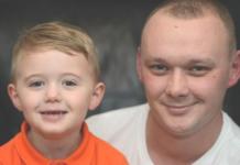 Un niño de 3 años salva la vida de su papá dándole yogurt en la boca