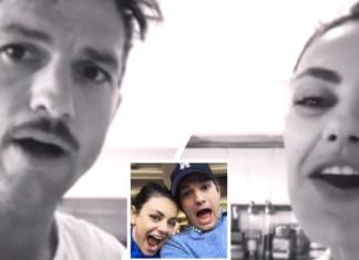 Ashton Kutcher y Mila Kunis se esfuerzan por interpretar «La Vaca Lola» cautivando a sus fans