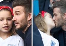 David Beckham desata una polémica en las redes por besar a su hija en la boca