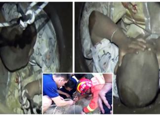 Bomberos lo arriesgan todo por sacar con vida a un bebé de 2 años que cayó en un pozo